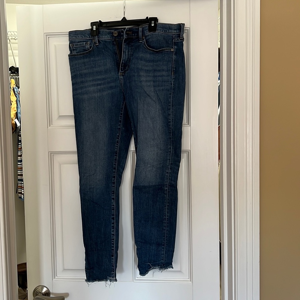 Banana republic ankle fringe jeans